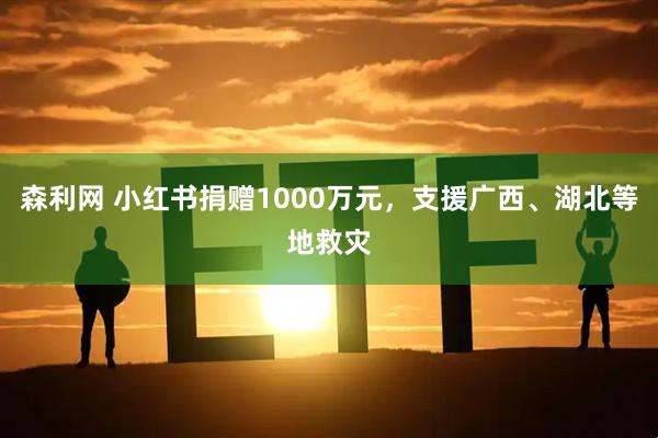 森利网 小红书捐赠1000万元，支援广西、湖北等地救灾